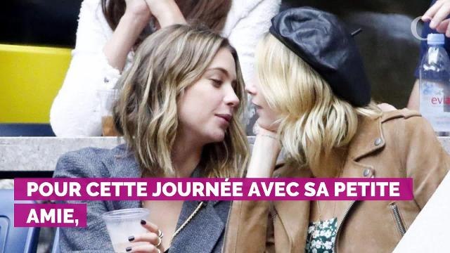 PHOTOS. Cara Delevingne et Ashley Benson, heureuses et amoureuses dans les tribunes de l'US Open
