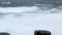 Hurricane Dorian winds bring huge waves to Canada’s western Newfoundland
