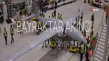 İstanbul'da, Akıncı Taarruz İnsansız Hava Aracı‘nın tam güç motor yer testi yapıldı.
