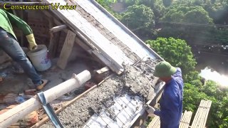 Construction Techniques Craft Still Sloping Roof Concrete Easy - Pour Concrete Step By Step