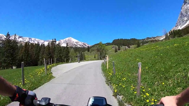 Mountain Biking The Swiss Alps in SNOW