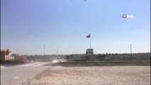 Türk ve ABD'li askeri yetkililer Suriye sınırında incelemede bulunuyor