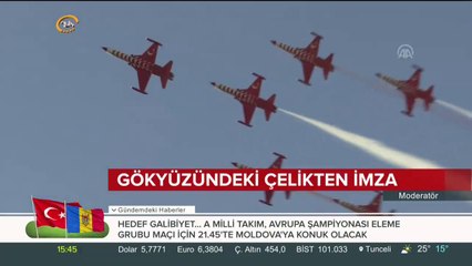 Gösteri uçuşu yaptılar