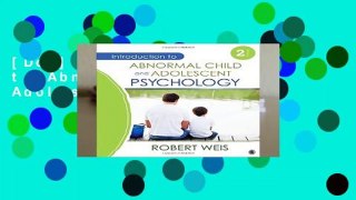 [Doc] Introduction to Abnormal Child and Adolescent Psychology