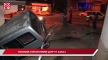 Ankara'da otomobil evin duvarına çarptı: 1 yaralı