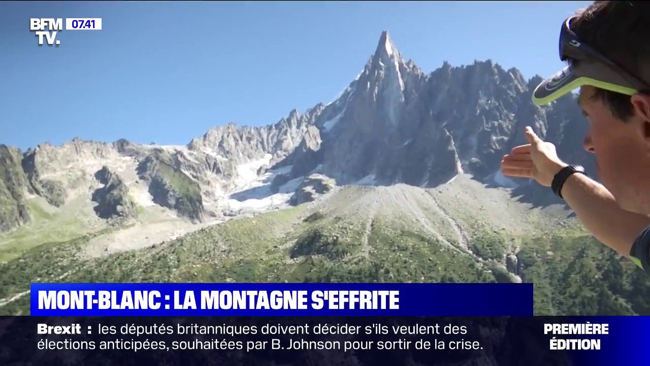 L'inquiétante fonte de la mer de glace dans le massif du Mont-Blanc