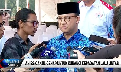 Anies: Ganjil-Genap untuk Kurangi Kepadatan Lalu Lintas