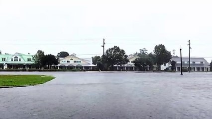 American flag torn but still flying after Hurricane Dorian hits South Carolina