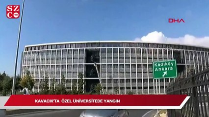 İstanbul’da üniversitede yangın