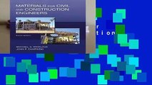 [Doc] Materials for Civil and Construction Engineers
