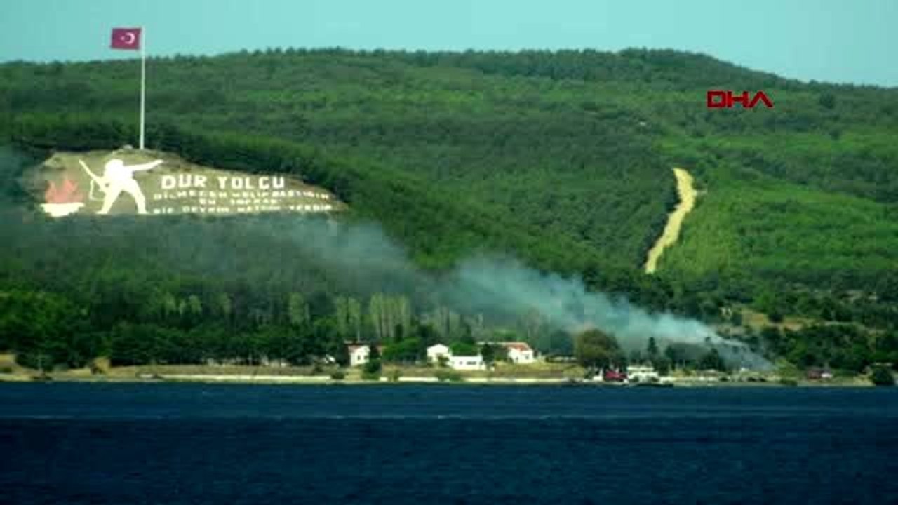 Çanakkale tarihi gelibolu yarımadası'nda yangın
