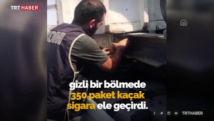 Sigara kaçakçılarının yeni yöntemi polise takıldı