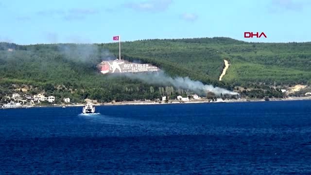 Çanakkale tarihi gelibolu yarımadası'nda yangın-2