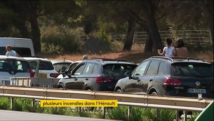 Hérault : un incendie coupe l'A9 plusieurs heures