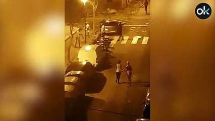Pelea de menas en Hospitalet