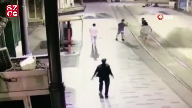 İTÜ'lü gence saldırı anı kamerada