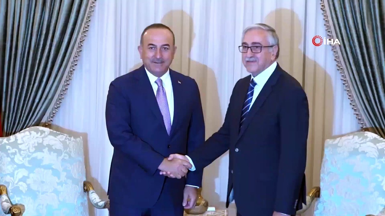 Bakan Çavuşoğlu, KKTC Cumhurbaşkanı Akıncı ile Görüştü
