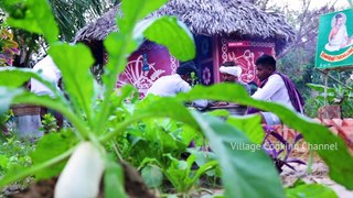 Mutton Gravy - Fish Fry - Boiled Egg - 3 Recipes Cooking by 1st Month YouTube Earning - Village Food