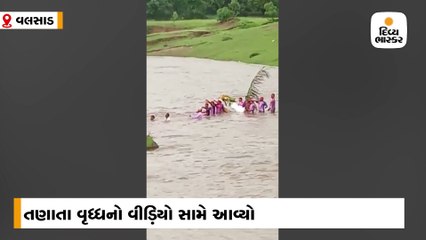 વાપી નજીક અંભેટીમાં વિઘ્નહર્તાના વિસર્જન સમયે વૃદ્ધ નદીમાં તણાયો