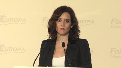 Ayuso defiende una alianza electoral con Cs y Vox