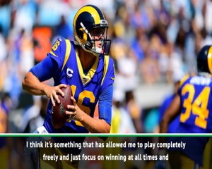 I'm very thankful for the Rams - Goff