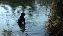 Muğla dalış rekortmeni şahika encümen, kadın azmağı'nda dalış yaptı
