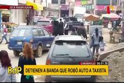 Carabayllo: detienen a banda minutos después que robaran auto a taxista