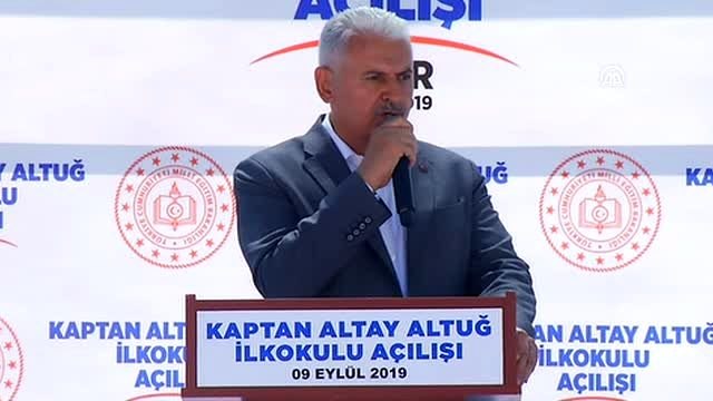 Karşıyaka Kaptan Altay İlkokulu açılış töreni - Binali Yıldırım