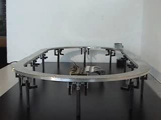 Maquette train supraconducteur et electromagnétique