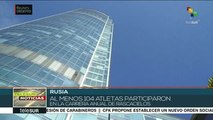 Rusia: participan 104 atletas en carrera anual de rascacielos