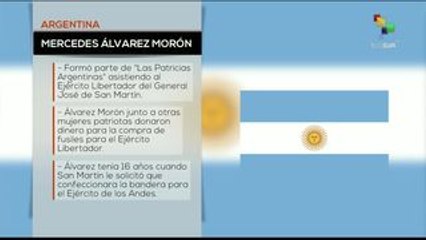 Recuerdan argentinos a Mercedes Álvarez Morón, mujer patriota