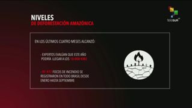 Amazonía brasileña devastada por incendios forestales