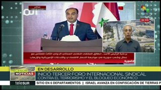 Concluye III Foro Sindical Internacional de Solidaridad con Siria