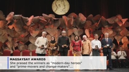 5 Asian "modern-day heroes" receive Magsaysay Awards in Manila