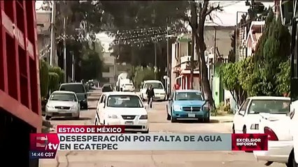 Vecinos de Ecatepec se quejan por la falta de agua