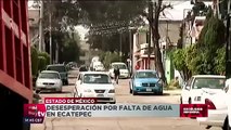 Vecinos de Ecatepec se quejan por la falta de agua