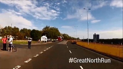 The Great North Run in less than two and a half minutes