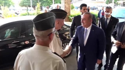 Dışişleri Bakanı Çavuşoğlu, Maraş'ta incelemelerde bulundu