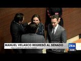 Manuel Velasco regresa al Senado después de un año | Noticias con Francisco Zea
