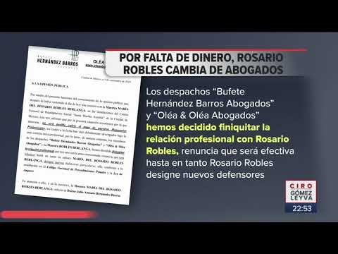 ¿Por qué se quedó Rosario Robles sin abogados? | Noticias con Ciro Gómez Leyva