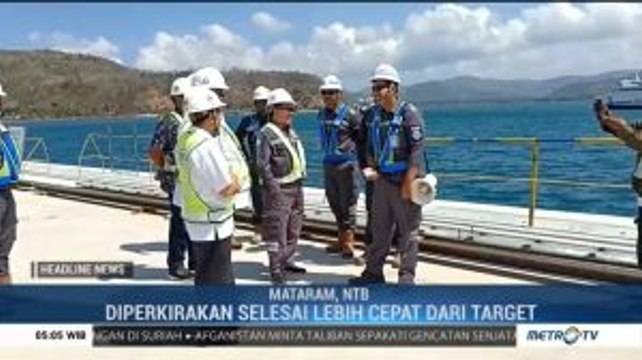 Progres Pembangunan Pelabuhan Gili Mas Capai 96 Persen