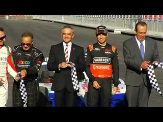 "Checo" Pérez inaugura el nuevo circuito del Autódromo Hermanos Rodríguez