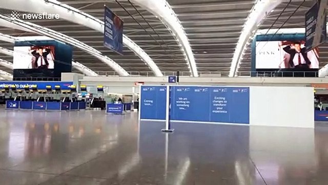 L'aéroport d'Heathrow désert à Londres à cause de la grève de British Airways