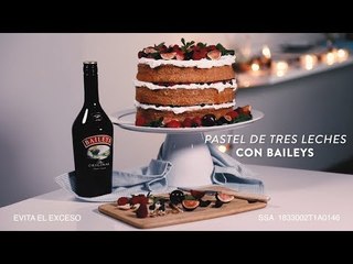 Pastel de tres leches con Baileys