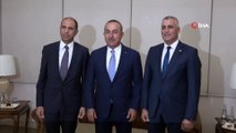 Dışişleri Bakanı Çavuşoğlu, K.K.T.C Başbakan Yardımcısı ve mevkiidaşı ile görüştü