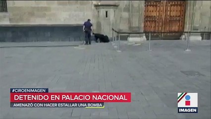 Registran amenaza de bomba en Palacio Nacional