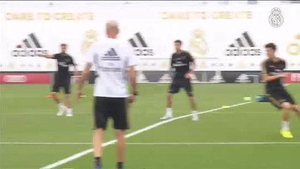 Primera sesión de la semana en la Ciudad Real Madrid