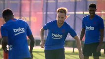 El Barcelona sigue entrenándose sin muchos de sus internacionales