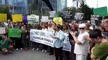 Kanada Konsolosluğu önünde Kaz Dağları eylemi