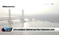 Kota Palembang Terpapar Asap Pekat Kebakaran Lahan, Kualitas Udara Memburuk